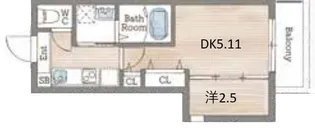 AILE御影塚町【1階】の間取り