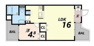 コナビレッジ【4階】の間取り