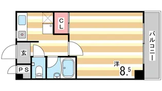 エクレール六甲【2階】の間取り