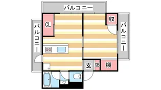 マンション富士【3階】の間取り