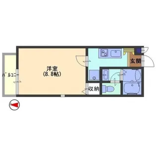 リタフラッツ A【1階】の間取り