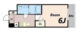 アリビオ立花Ⅰ【9階】の間取り