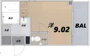 CUBE南塚口II【3階】の間取り
