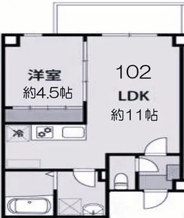 アリビラ六甲【1階】の間取り