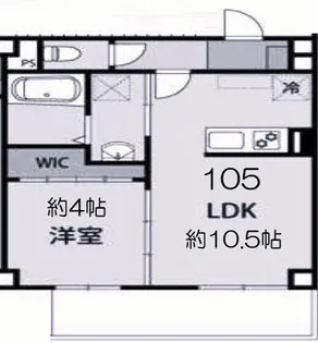 アリビラ六甲【1階】の間取り