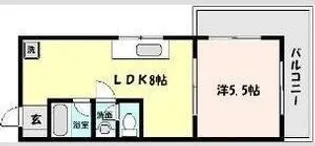 マルタカマンション【4階】の間取り