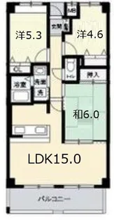 シティプラザ深江北町【5階】の間取り
