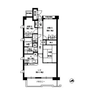 ハイツ甲四公園【3階】の間取り