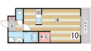 オーベルジュ岡本【3階】の間取り