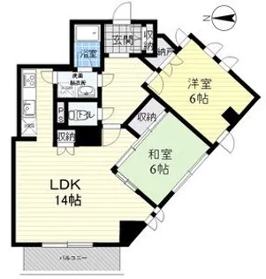 シロハイヌ門戸【3階】の間取り