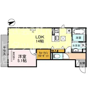 CLAIR【1階】の間取り