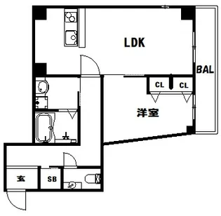 M’SGRANDEMINATOMOTOMACHI【2階】の間取り