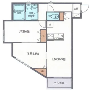 サンビルダープラス高羽ガーデン【1階】の間取り