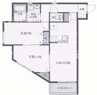 サンビルダープラス高羽ガーデン【-1階】の間取り