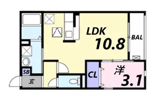 ロータス【1階】の間取り