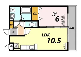 ナイスコート II【1階】の間取り