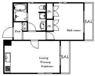 NOBSUN阪急六甲【3階】の間取り