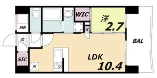 セレニテ三宮プリエ【6階】の間取り