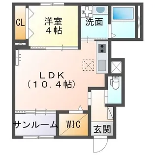 アルバ西岡本【1階】の間取り