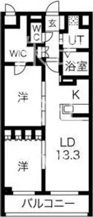 Xpavela甲東園(クラニア甲東園)【2階】の間取り