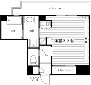 グランシャリオSOUTH【3階】の間取り