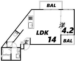 ブロンテ塚口【2階】の間取り