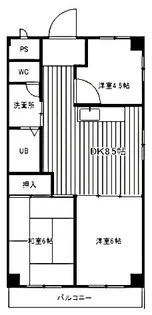 尼崎梅の木公園アーバンリズ【3階】の間取り