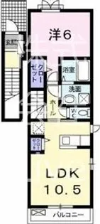 プチフローラ【2階】の間取り