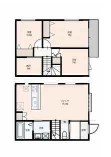 レシア岡本【1階】の間取り