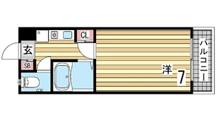 ベルフォーレ上筒井【2階】の間取り