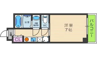 LakiaApartment武庫之荘【1階】の間取り