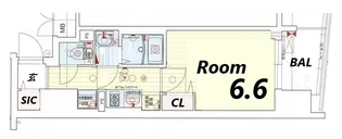 プレサンス神戸元町ミューズ【4階】の間取り