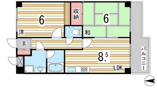 メゾン打出【4階】の間取り