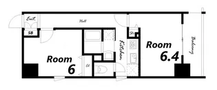 レジディア神戸三宮プレイス【3階】の間取り