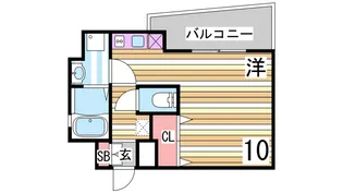 will Do三宮イースト【8階】の間取り
