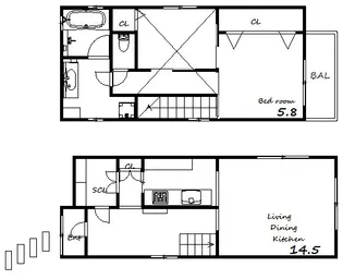 Felice王子公園【1階】の間取り