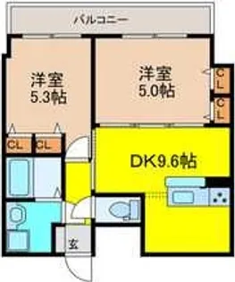 Verde西宮【6階】の間取り