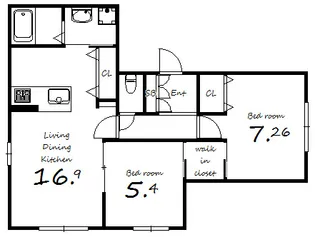 ベレンツェルトリーゲン芦屋伊勢町【1階】の間取り