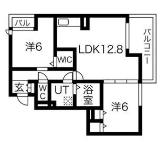 ラナコート【1階】の間取り
