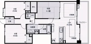 セレッソコート芦屋中央公園【5階】の間取り