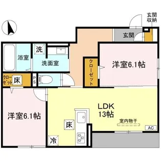 Field court【1階】の間取り