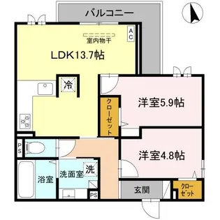 Field court【3階】の間取り