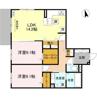 Field court【1階】の間取り