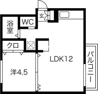 シェリル塚口【2階】の間取り