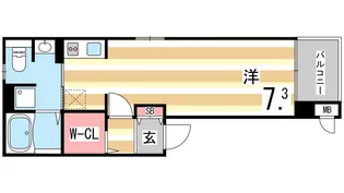 カーサ レガーレ【2階】の間取り
