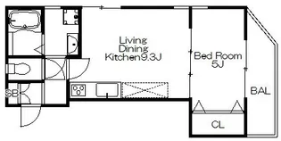 TIDE.style FUKAE【3階】の間取り
