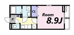 ソレイユ 長洲【1階】の間取り