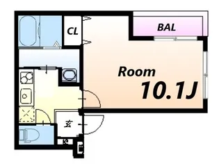 フジパレス西本町北通Ⅰ番館【2階】の間取り
