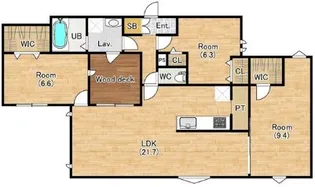 アークハイム翠ヶ丘【2階】の間取り