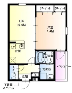 フジパレスJR塚口II番館【1階】の間取り